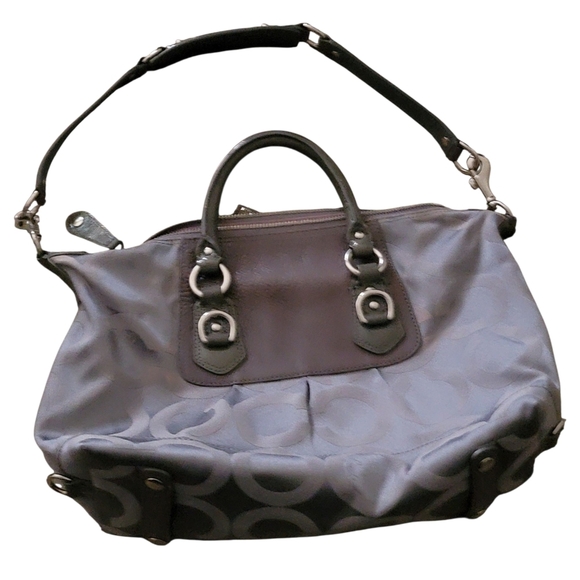 Coach Gray Satchel Bag. - Picture 3 of 9
